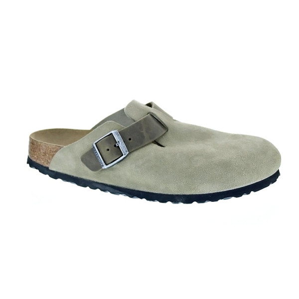 Zuecos Birkenstock zapatos Hombre modelo Boston Mixed Verde 