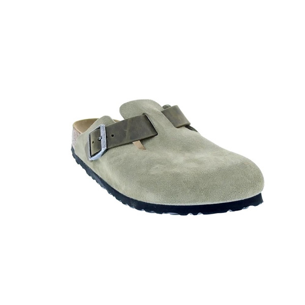 Zuecos Birkenstock zapatos Hombre modelo Boston Mixed Verde 