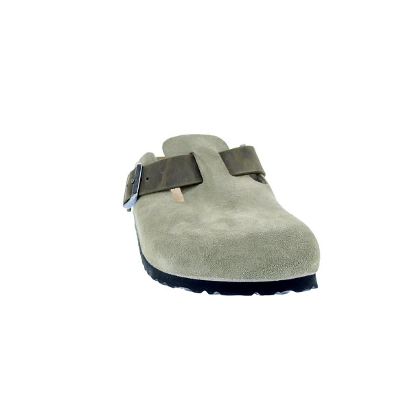 Zuecos Birkenstock zapatos Hombre modelo Boston Mixed Verde 