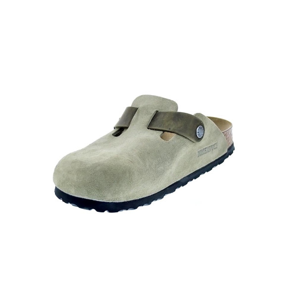 Zuecos Birkenstock zapatos Hombre modelo Boston Mixed Verde 