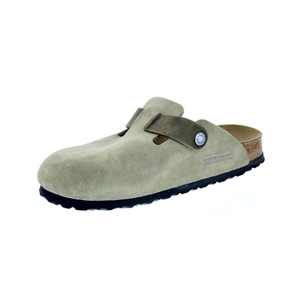 Zuecos Birkenstock zapatos Hombre modelo Boston Mixed Verde 