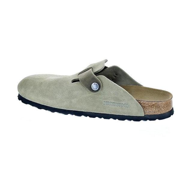 Zuecos Birkenstock zapatos Hombre modelo Boston Mixed Verde 