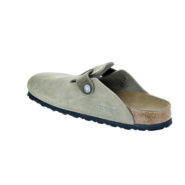Zuecos Birkenstock zapatos Hombre modelo Boston Mixed Verde 