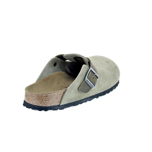 Zuecos Birkenstock zapatos Hombre modelo Boston Mixed Verde 