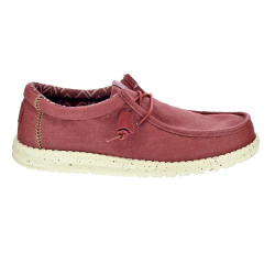 Mocasines Hey Dude zapatos Hombre modelo Wally Stretch Rojo 