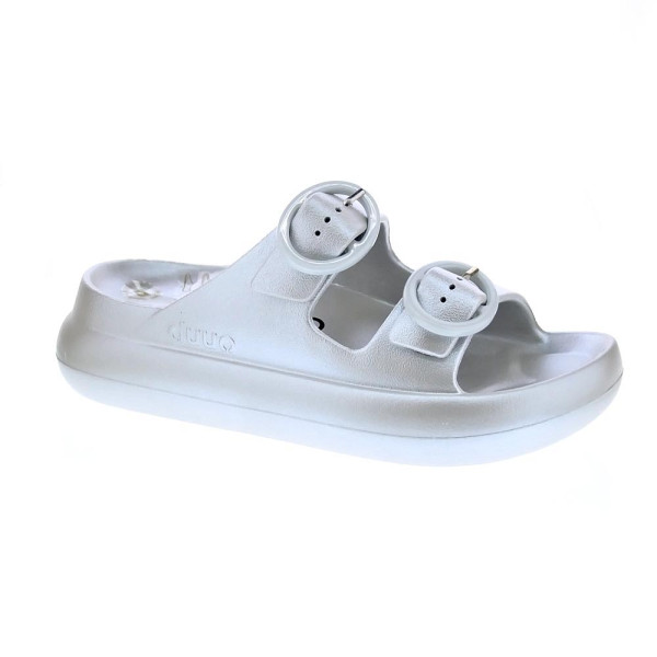 Sandalias Duuo zapatos Mujer modelo Eva Curvi Metallic Plata 