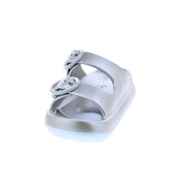 Sandalias Duuo zapatos Mujer modelo Eva Curvi Metallic Plata 