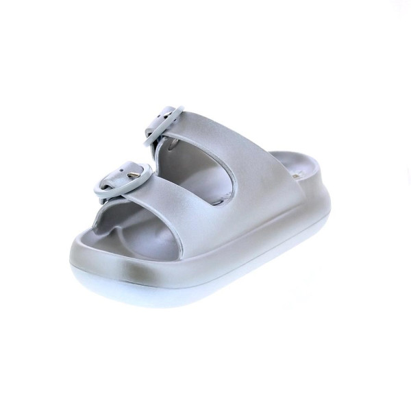 Sandalias Duuo zapatos Mujer modelo Eva Curvi Metallic Plata 