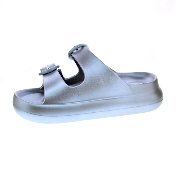Sandalias Duuo zapatos Mujer modelo Eva Curvi Metallic Plata 