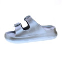 Sandalias Duuo zapatos Mujer modelo Eva Curvi Metallic Plata 