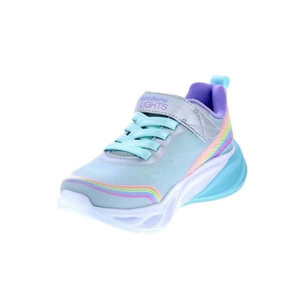 Zapatillas Skechers zapatos Niña modelo Cosmic Glow Rainbow Blanco 