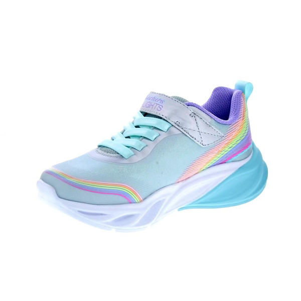 Zapatillas Skechers zapatos Niña modelo Cosmic Glow Rainbow Blanco 