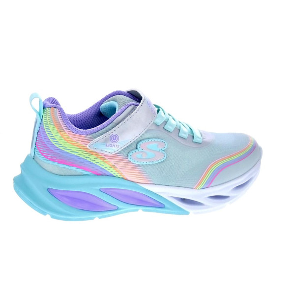 Zapatillas Skechers zapatos Niña modelo Cosmic Glow Rainbow Blanco 