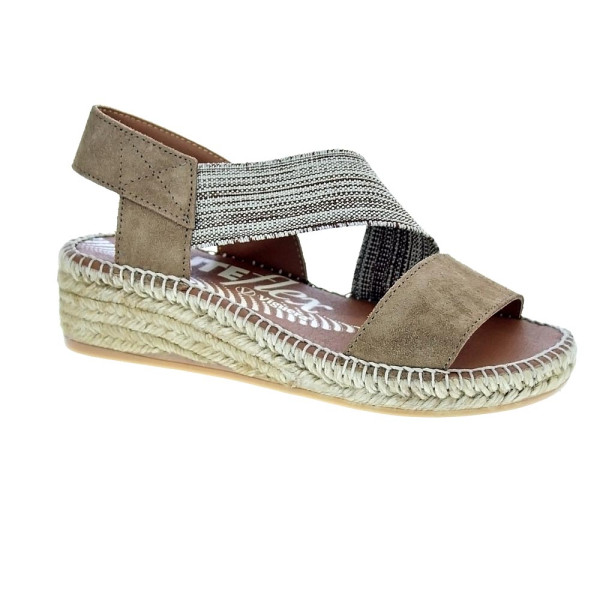 Alpargatas Viguera zapatos Mujer modelo Vitelo Marrón 