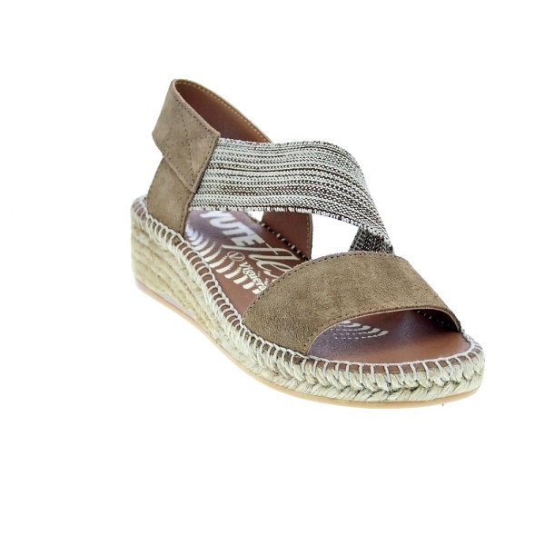 Alpargatas Viguera zapatos Mujer modelo Vitelo Marrón 