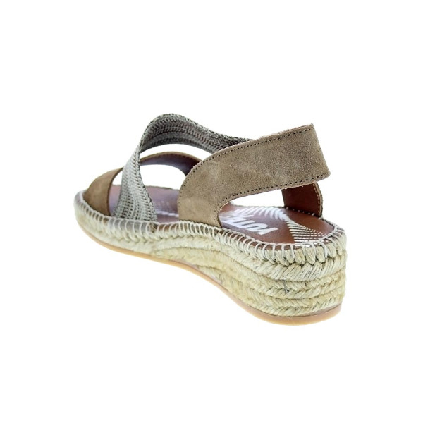 Alpargatas Viguera zapatos Mujer modelo Vitelo Marrón 