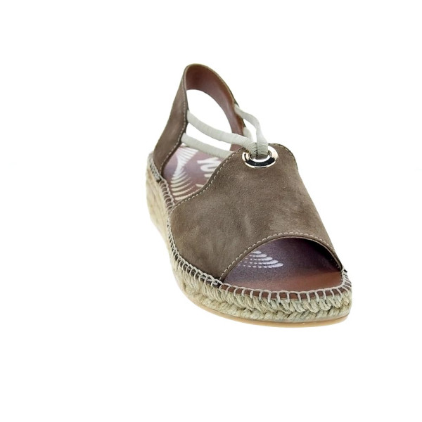 Alpargatas Viguera zapatos Mujer modelo Vitelo Marrón 