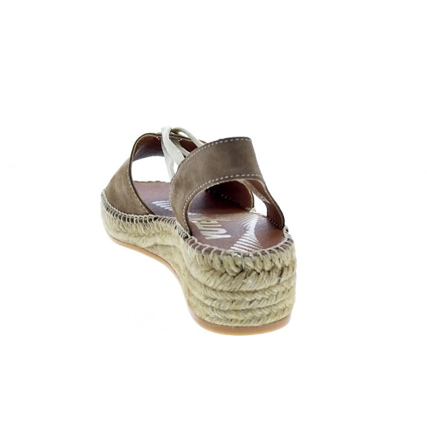 Alpargatas Viguera zapatos Mujer modelo Vitelo Marrón 