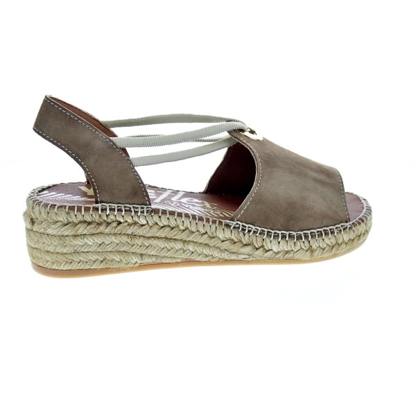 Alpargatas Viguera zapatos Mujer modelo Vitelo Marrón 