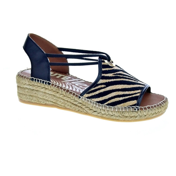 Alpargatas Viguera zapatos Mujer modelo Cebra Negro 