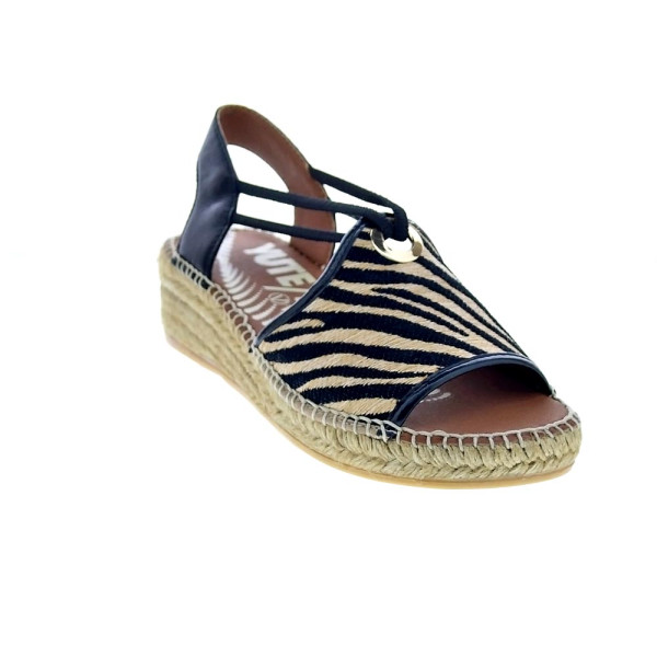 Alpargatas Viguera zapatos Mujer modelo Cebra Negro 