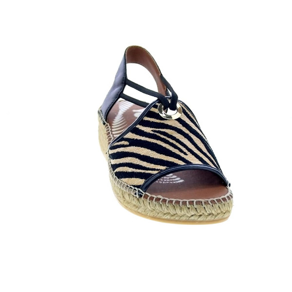 Alpargatas Viguera zapatos Mujer modelo Cebra Negro 