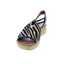 Alpargatas Viguera zapatos Mujer modelo Cebra Negro 