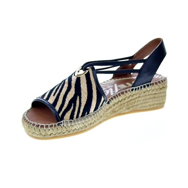 Alpargatas Viguera zapatos Mujer modelo Cebra Negro 