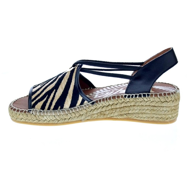 Alpargatas Viguera zapatos Mujer modelo Cebra Negro 