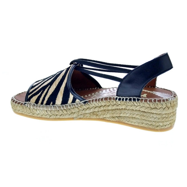 Alpargatas Viguera zapatos Mujer modelo Cebra Negro 