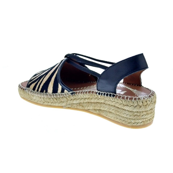 Alpargatas Viguera zapatos Mujer modelo Cebra Negro 