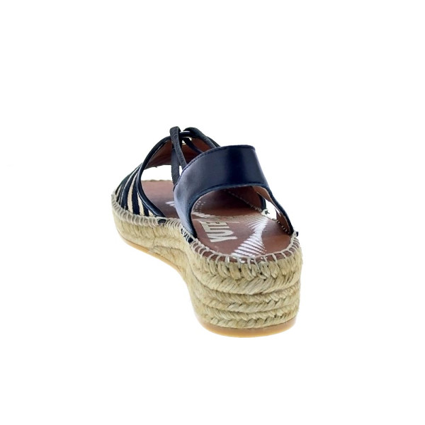 Alpargatas Viguera zapatos Mujer modelo Cebra Negro 