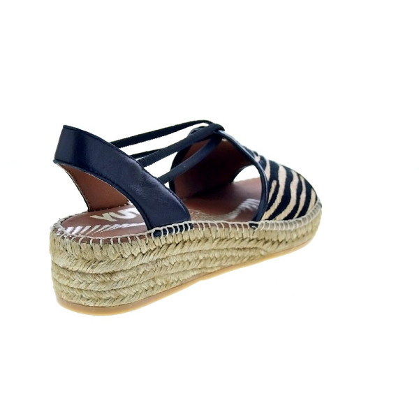 Alpargatas Viguera zapatos Mujer modelo Cebra Negro 