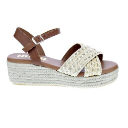 Sandalias Mtng zapatos Mujer modelo Lita Beige 
