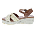 Sandalias Mtng zapatos Mujer modelo Lita Beige 