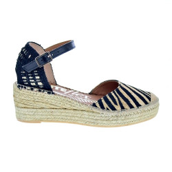 Alpargatas Viguera zapatos Mujer modelo Cebra Negro 