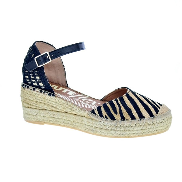Alpargatas Viguera zapatos Mujer modelo Cebra Negro 