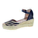 Alpargatas Viguera zapatos Mujer modelo Cebra Negro 