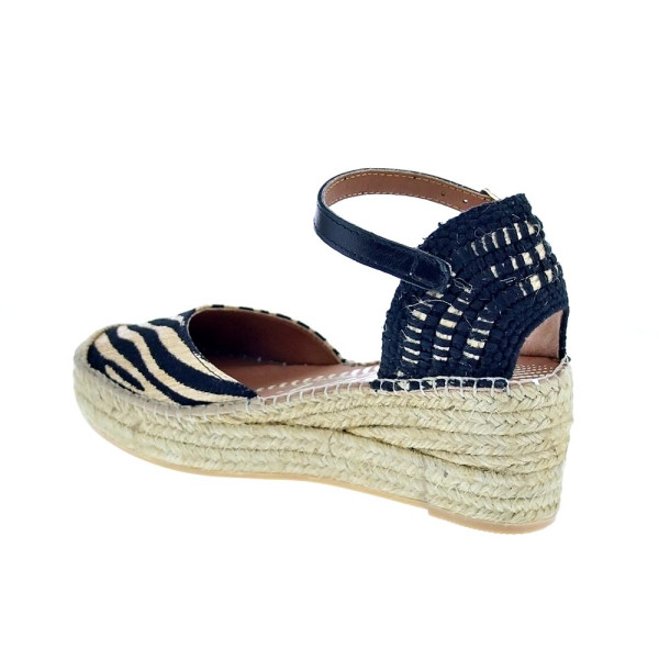 Alpargatas Viguera zapatos Mujer modelo Cebra Negro 