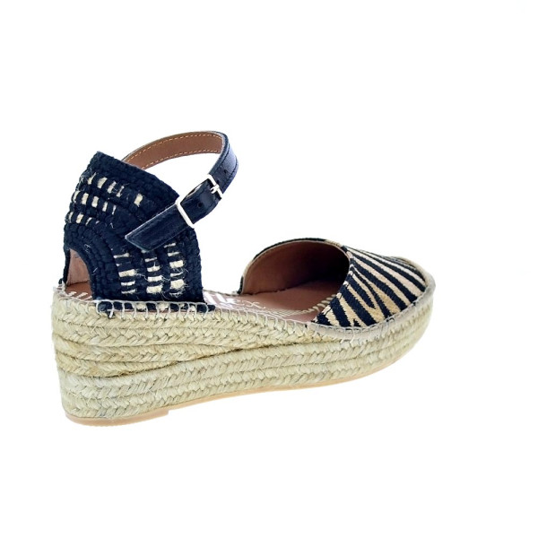 Alpargatas Viguera zapatos Mujer modelo Cebra Negro 