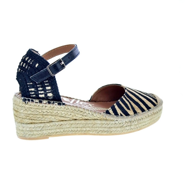 Alpargatas Viguera zapatos Mujer modelo Cebra Negro 