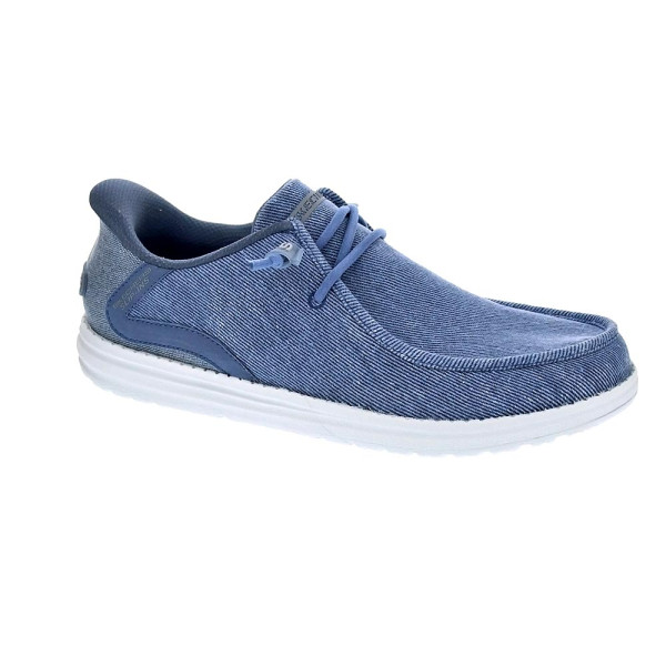 Mocasines Skechers zapatos Hombre modelo Relaxed Fid Melson Azul 