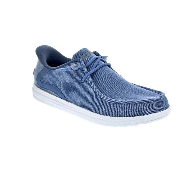 Mocasines Skechers zapatos Hombre modelo Relaxed Fid Melson Azul 