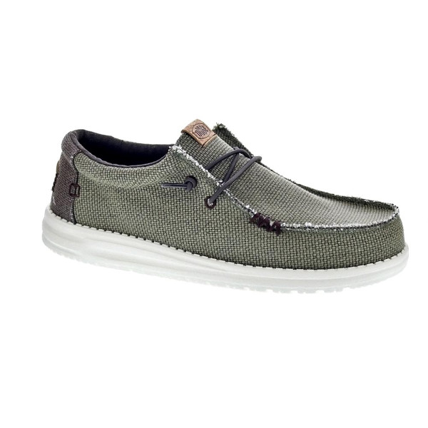 Mocasines Hey Dude zapatos Hombre modelo Wally Braided Verde 