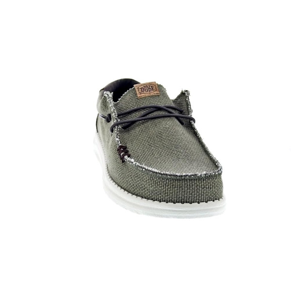 Mocasines Hey Dude zapatos Hombre modelo Wally Braided Verde 