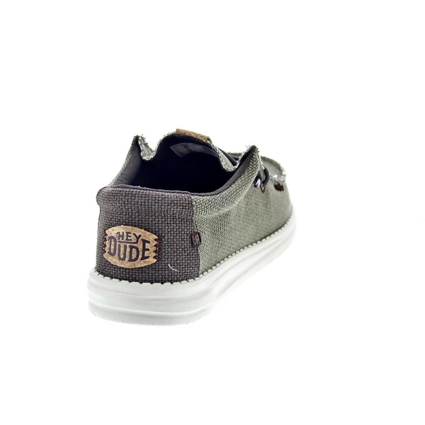 Mocasines Hey Dude zapatos Hombre modelo Wally Braided Verde 