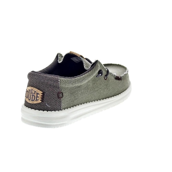 Mocasines Hey Dude zapatos Hombre modelo Wally Braided Verde 