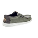 Mocasines Hey Dude zapatos Hombre modelo Wally Braided Verde 