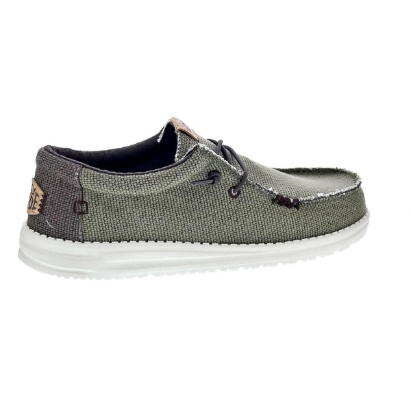 Mocasines Hey Dude zapatos Hombre modelo Wally Braided Verde 