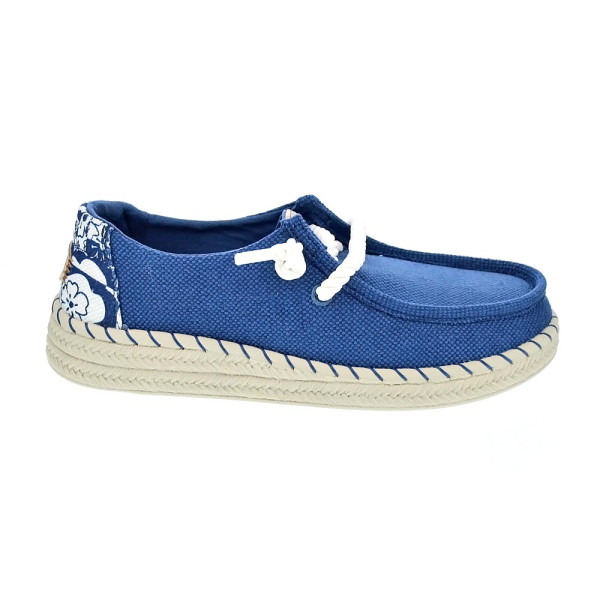 Mocasines Hey Dude zapatos Mujer modelo Wendy Espadrille Azul 